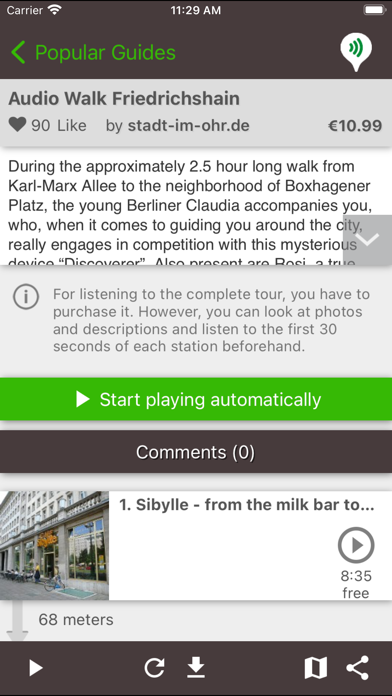 guidemate Audio Travel Guide Screenshot