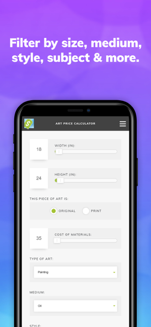 ‎Art Price Calculator Capture d'écran