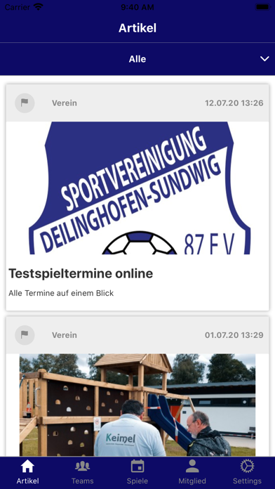 Screenshot #1 pour SV Deilinghofen-Sundwig
