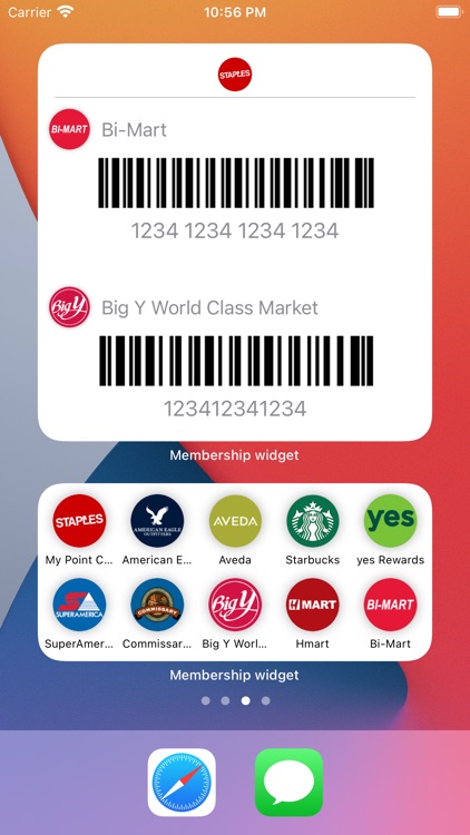 Membership widget