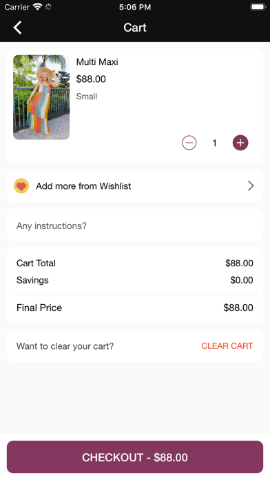 Vivie Boutique Screenshot