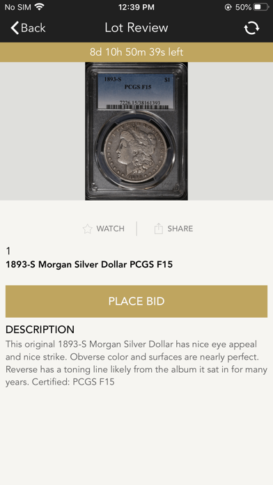 Bullion Shark Auctions Screenshot