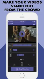 micswap video: audio fx editor iphone screenshot 1