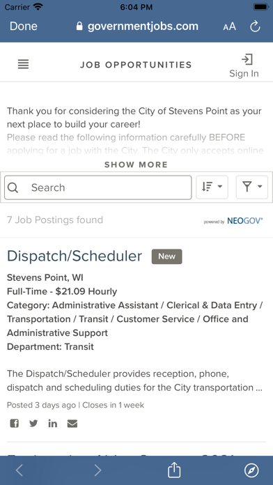 City of Stevens Point Screenshot