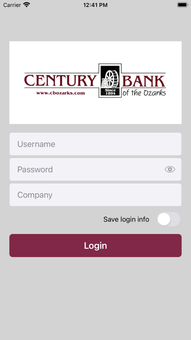 Century Bank mRDC Screenshot