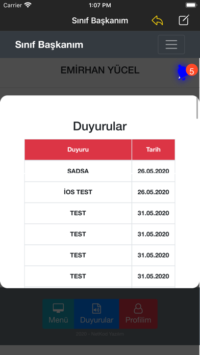 Sınıf Başkanım Screenshot
