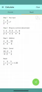 Simple Fraction Calculator screenshot #2 for iPhone