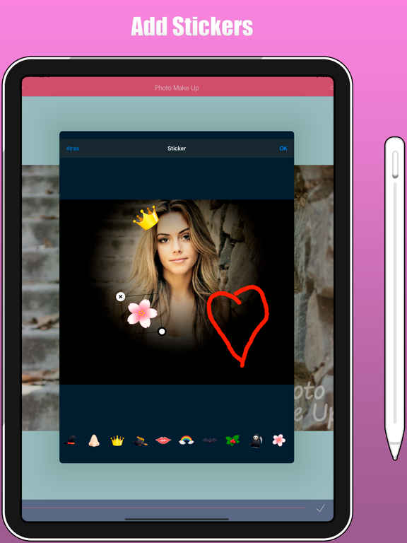 Photo Make Up iPad screenshot 4 - Utilities app