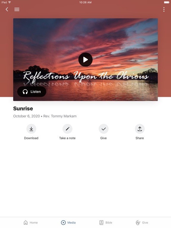 First UMC Fox Hill iPad screenshot 3 - Education app