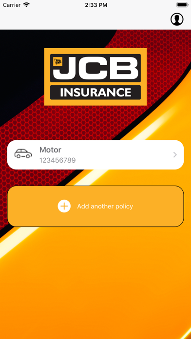 JCB Insurance Claims App Screenshot