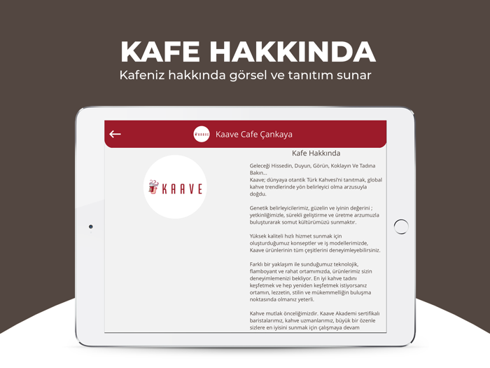 Kafe Turu - Dijital Menü