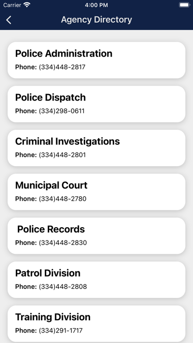 Phenix City Police Screenshot