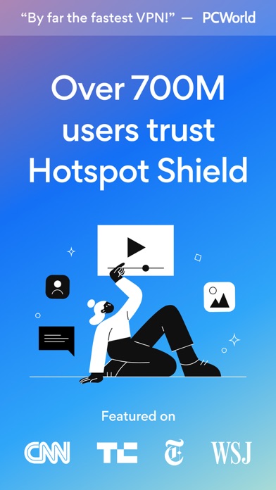 Hotspot Shield Free Privacy & Security VPN Proxy Screenshot 1