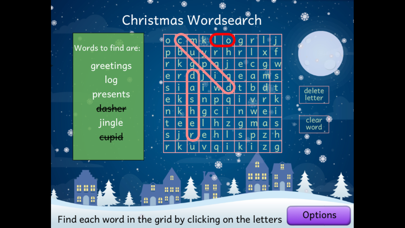 Christmas Wordsearch Lite Screenshot