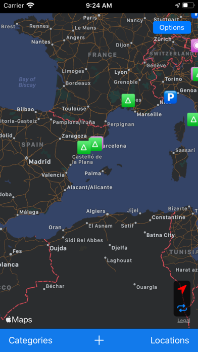 Locations MAP Screenshot