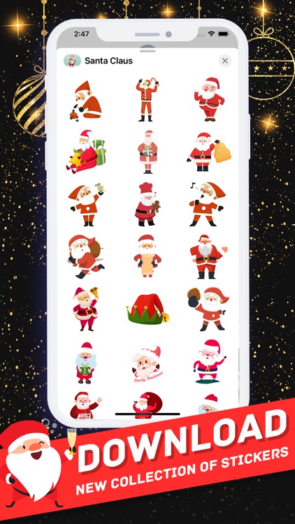 Santa Claus Stickers 2021