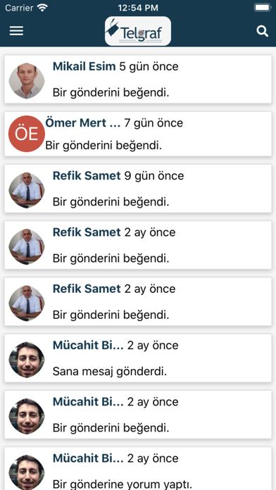 Telgraf Mobil Screenshot
