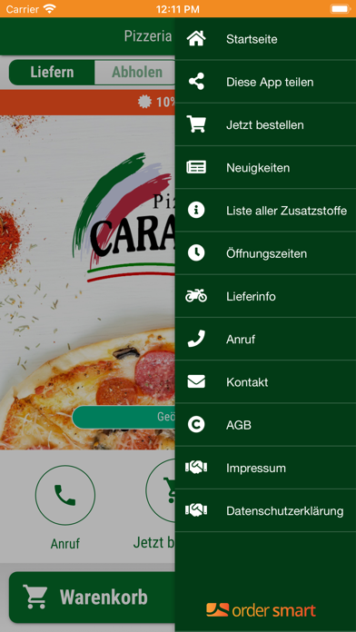 Pizzeria Caravella Screenshot