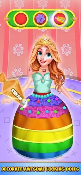 Game screenshot Rainbow Doll Cake Maker mod apk