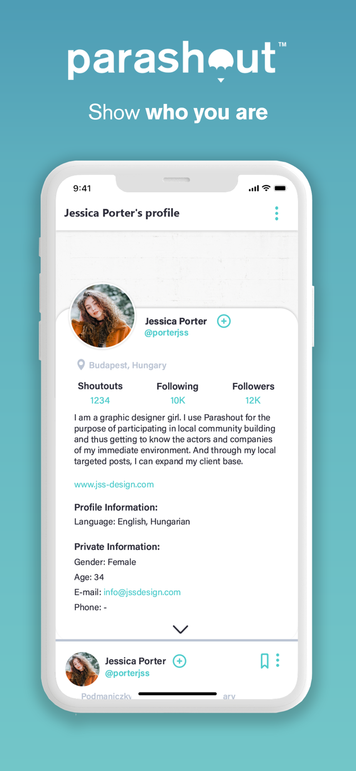 Parashout Local community app