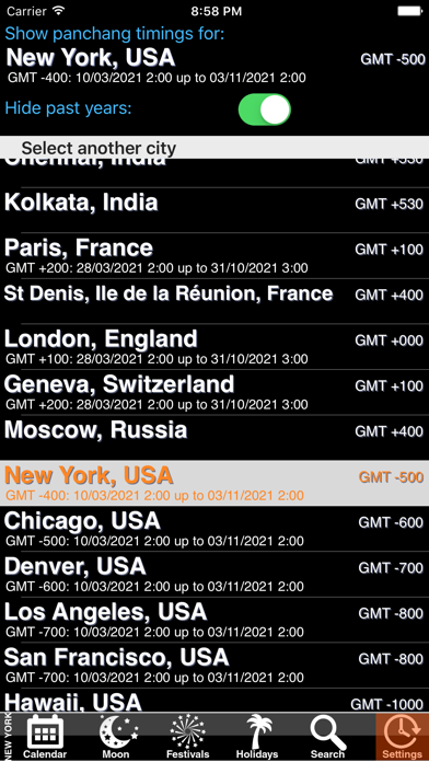 India Panchang Calendar 2021 Screenshot