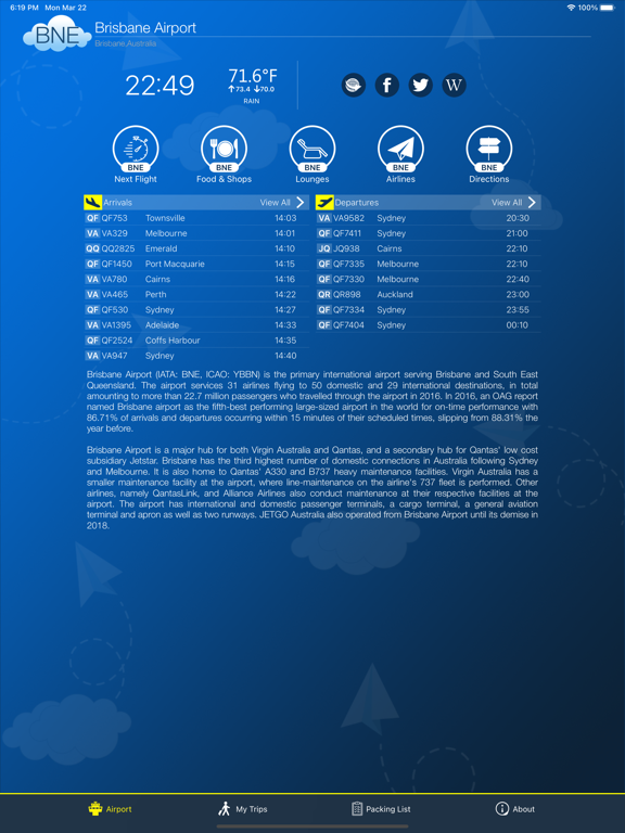 Brisbane Airport Info + Radarのおすすめ画像2