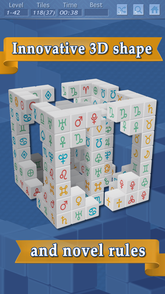 #3. Cubic Mahjong (iOS) 由: Gempro Technology Inc.