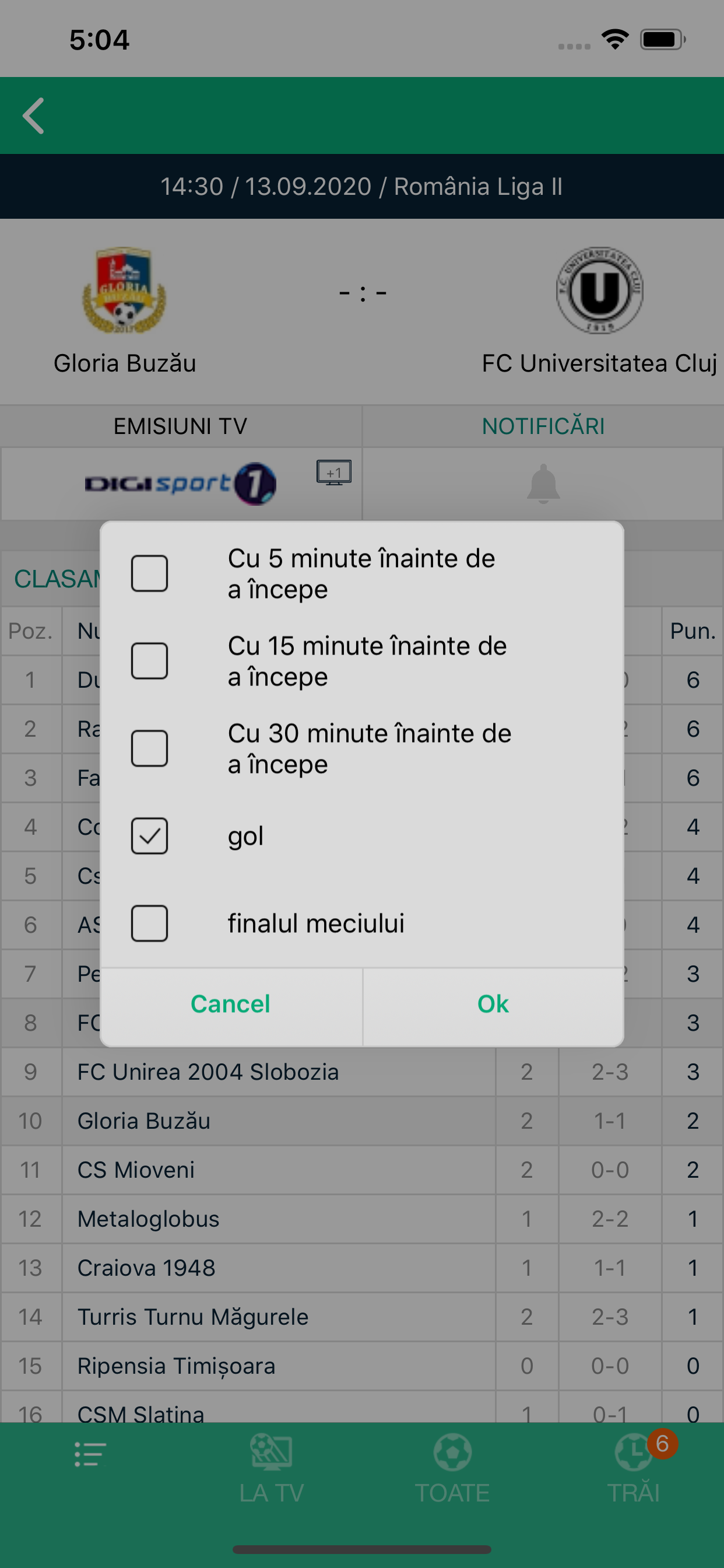Fotbal la TV