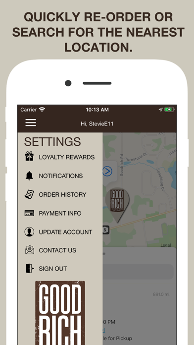 Goodrich Coffee & Tea Screenshot