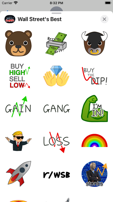Wall Street's Best Stickers Screenshot