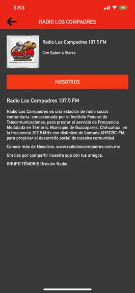 Game screenshot Radio Los Compadres 107.5 FM apk