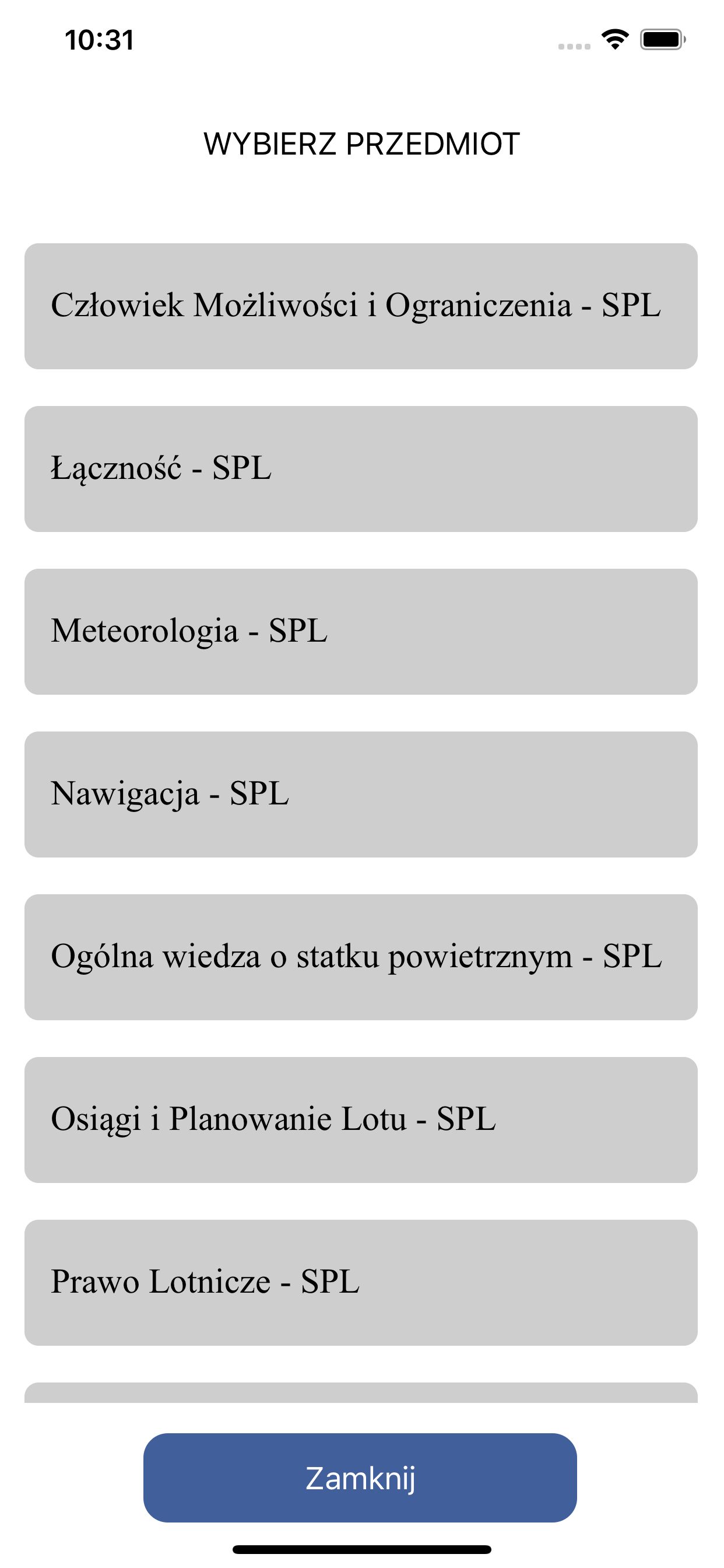 Egzamin ULC SPL