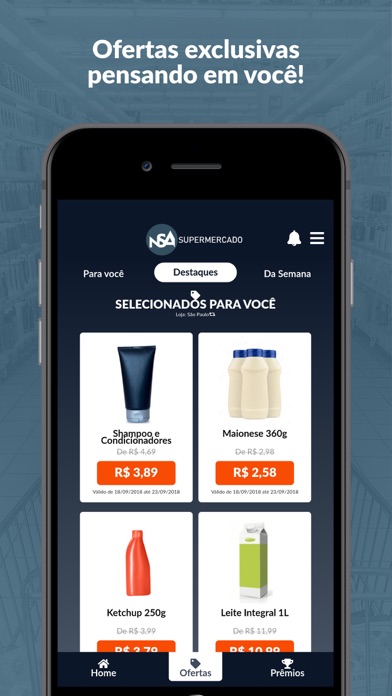 NSA Supermercados Screenshot