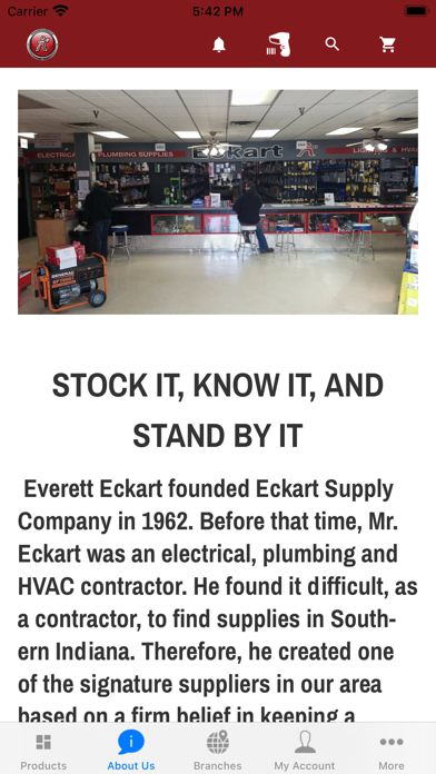 Eckart Supply Screenshot