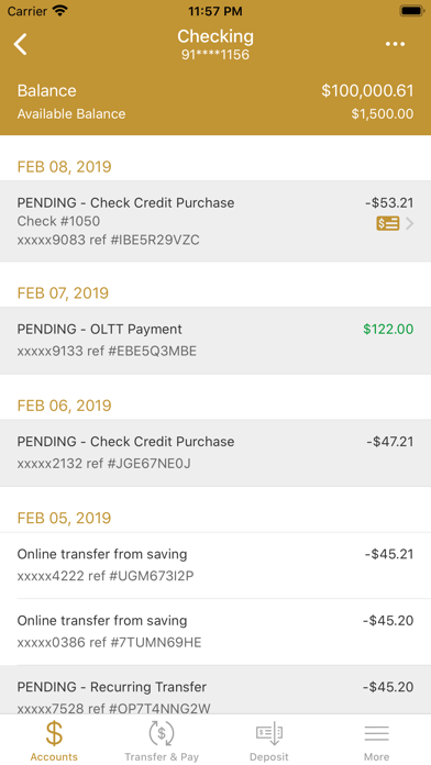 Crown Bank on the Go Screenshot