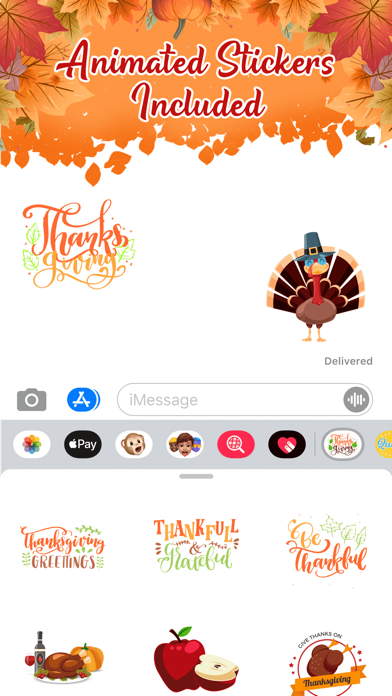 Screenshot #2 pour Thanksgiving Day - Stickers