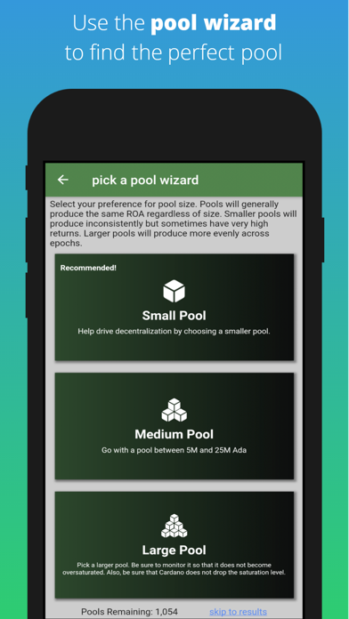 Pool Peek - ADA Stake Pools Screenshot
