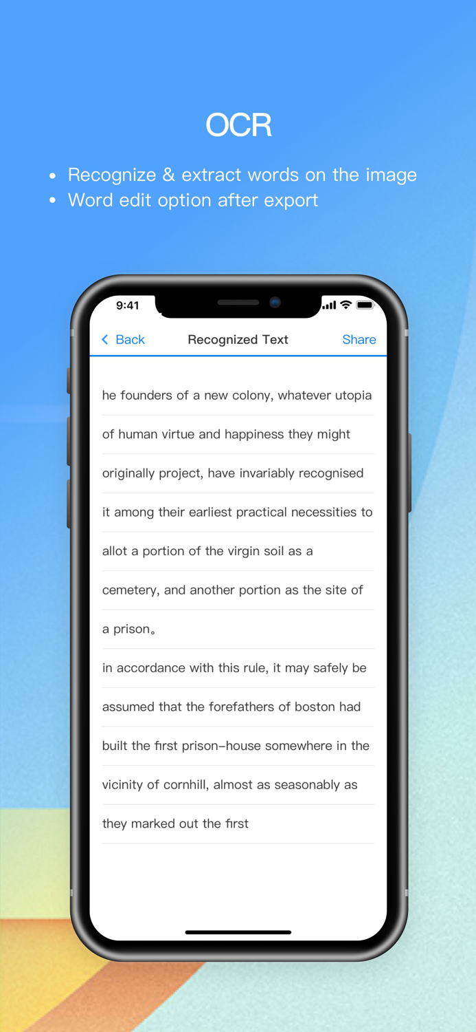 ScannerPDF Document OCR