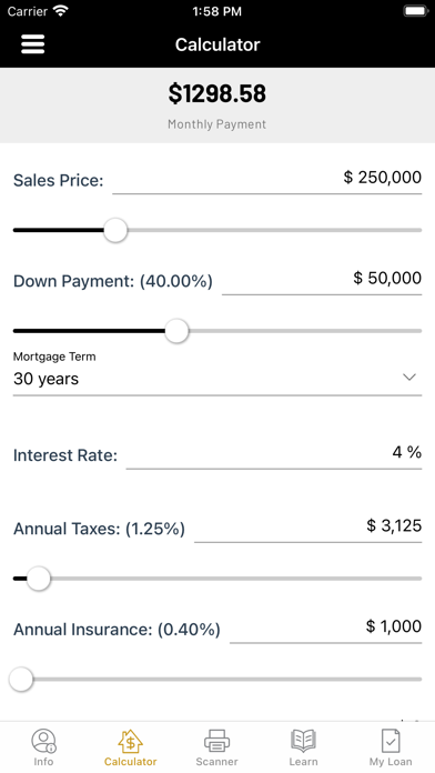 Cambria Mortgage Mobile App Screenshot