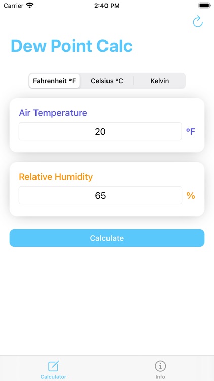 Dew Point Calculator - Calc