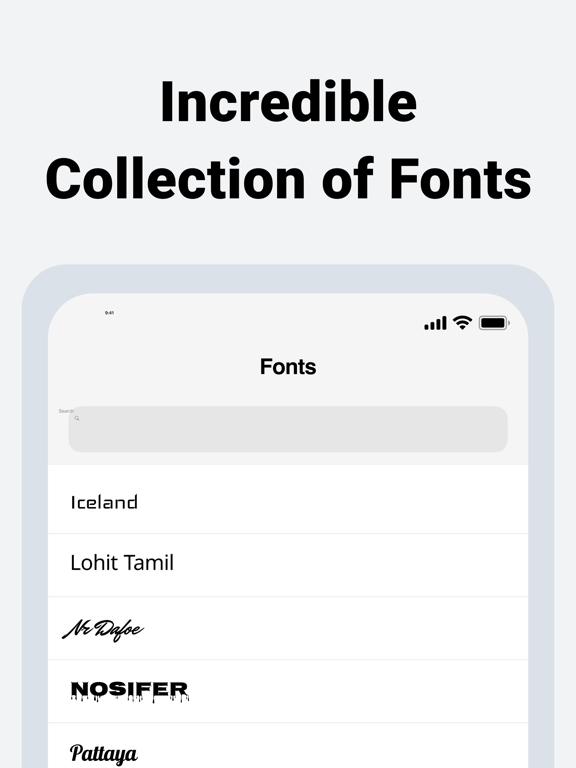 Screenshot #4 pour Fire Fonts | Fonts for iPhones