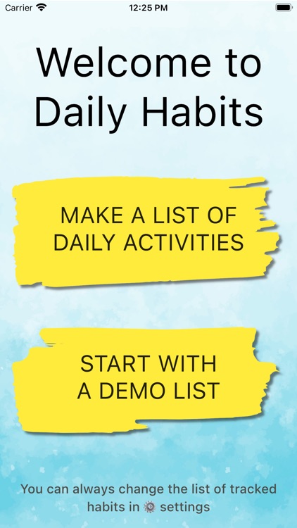 Track everyday tasks