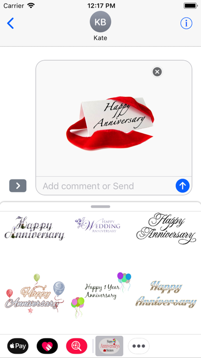 Happy Anniversary Sticker 2018 Screenshot