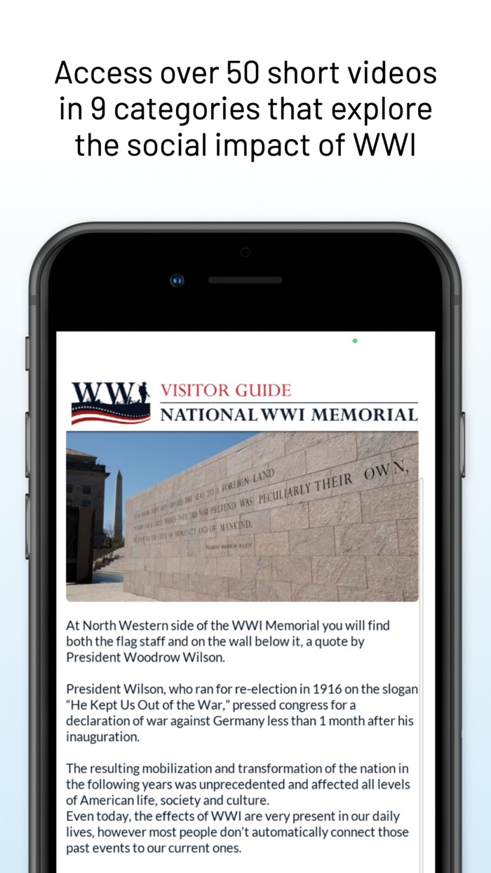 WWI Memorial Visitor Guide