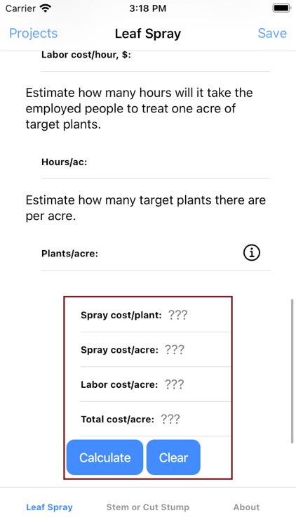 Brush Busters Cost Calculator