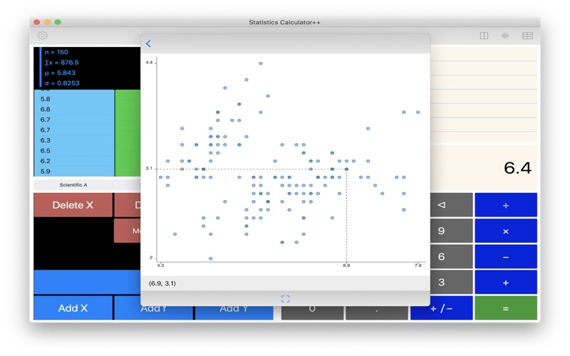 Statistics Calculator++ скриншот программы 5