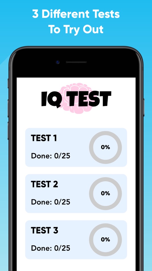 #4. IQ Test - Find Your Brain Age (iOS) 由: DH3 Games