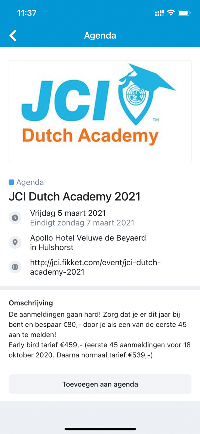 JCI Nederland Ledenapp