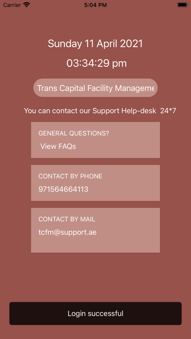 TCFM Helpdesk Screenshot