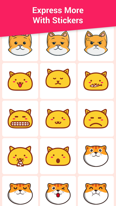 Animated CAT HEADS Stickers Screenshot